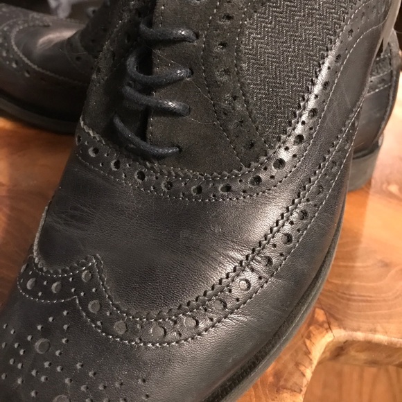 ZARA Dark Blue Men’s Brogues Shoes - Picture 3 of 4